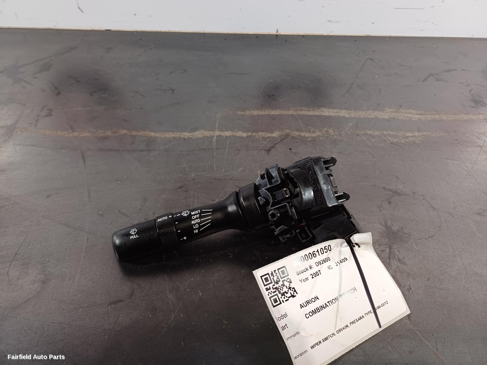 2006-2012 Toyota Aurion Combination Switch