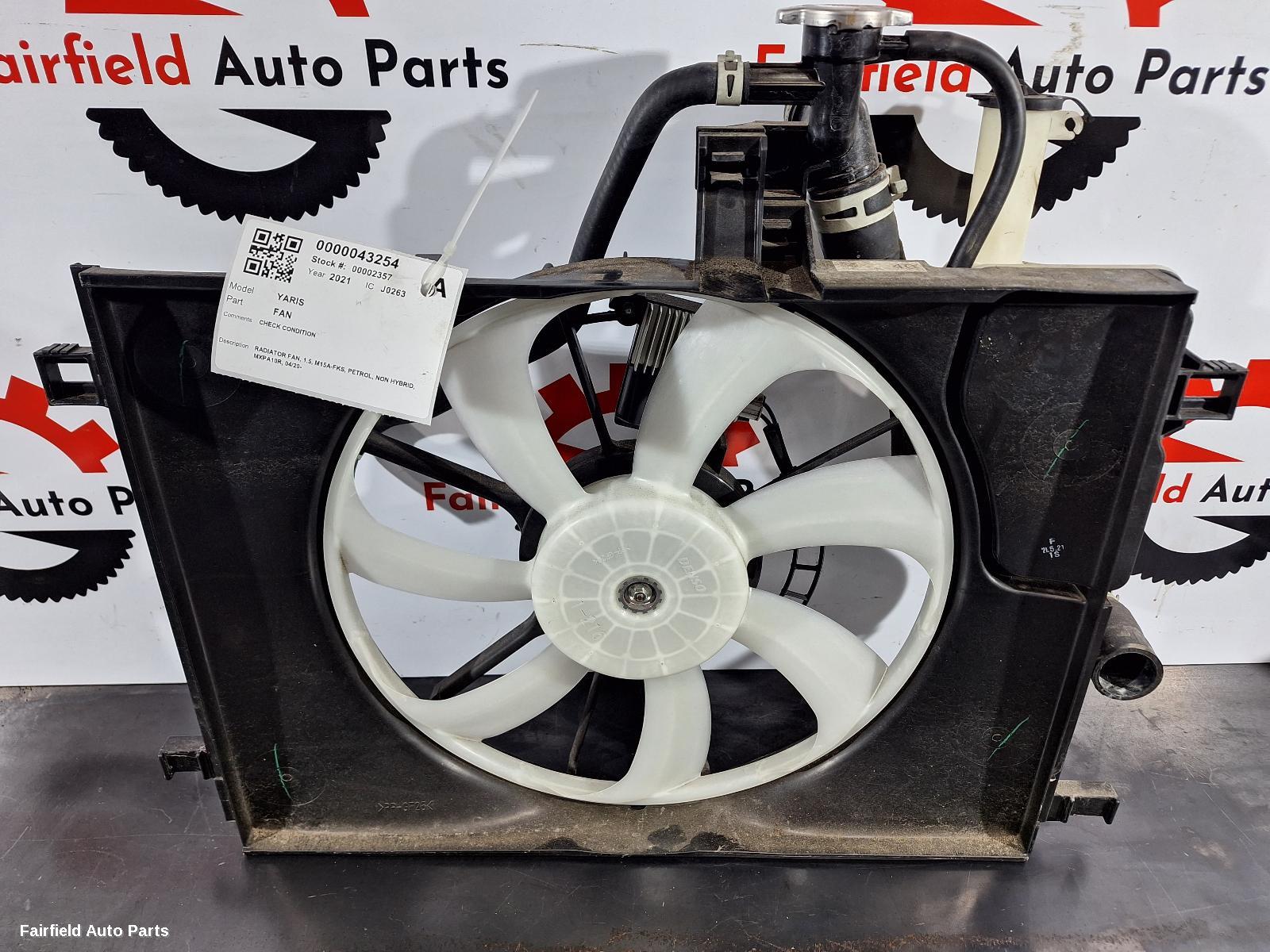 2020-2024 Toyota Yaris Fan