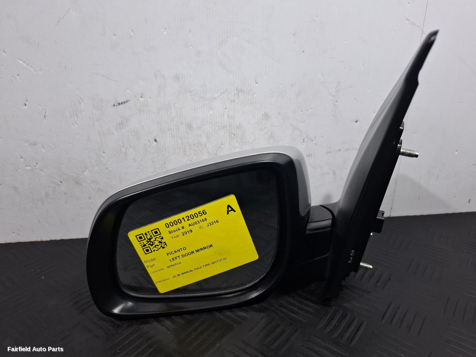 2017-2023 Kia Picanto Left Door Mirror