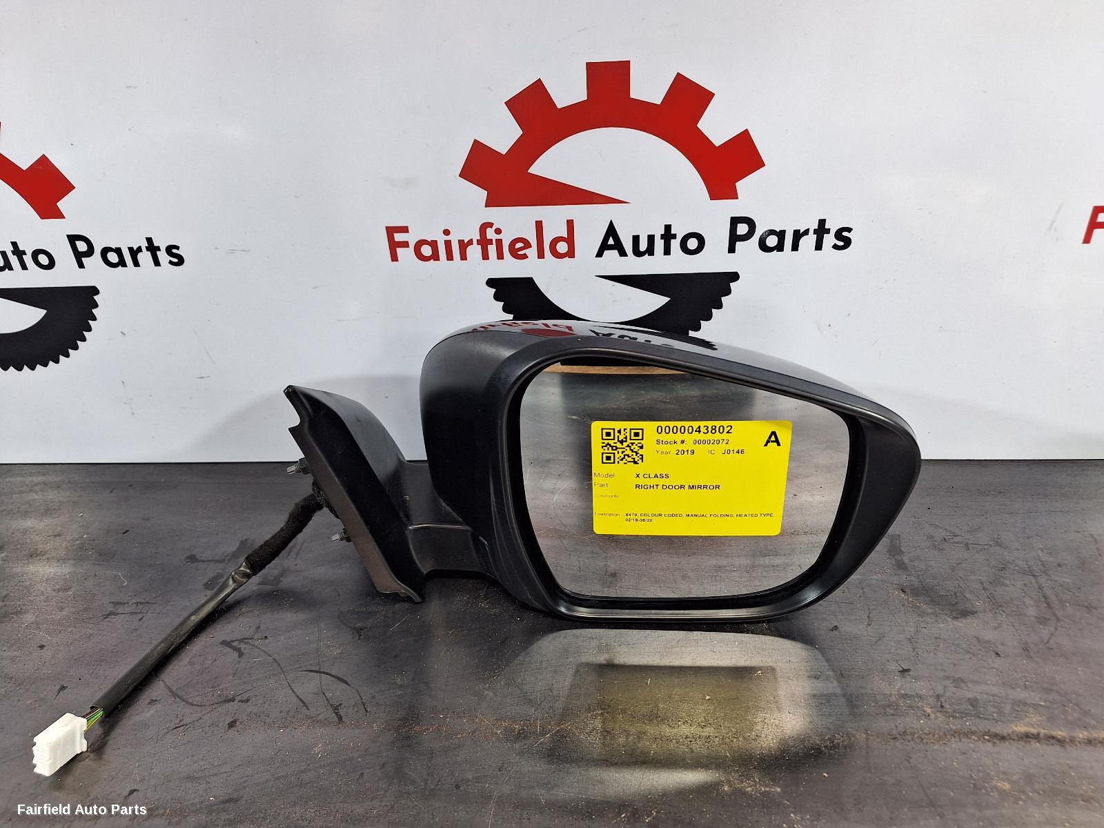 2018-2020 Mercedes X Class Right Door Mirror