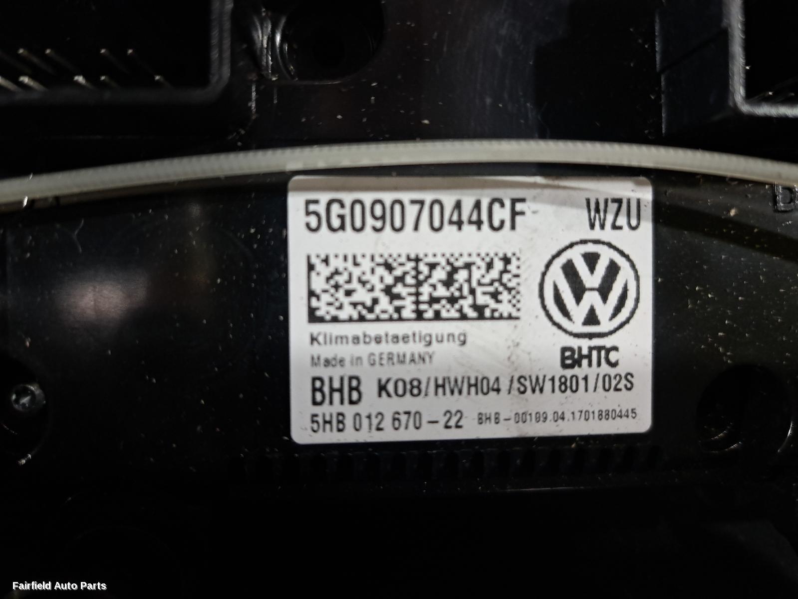 2013-2020 Volkswagen Golf Heater Ac Controls
