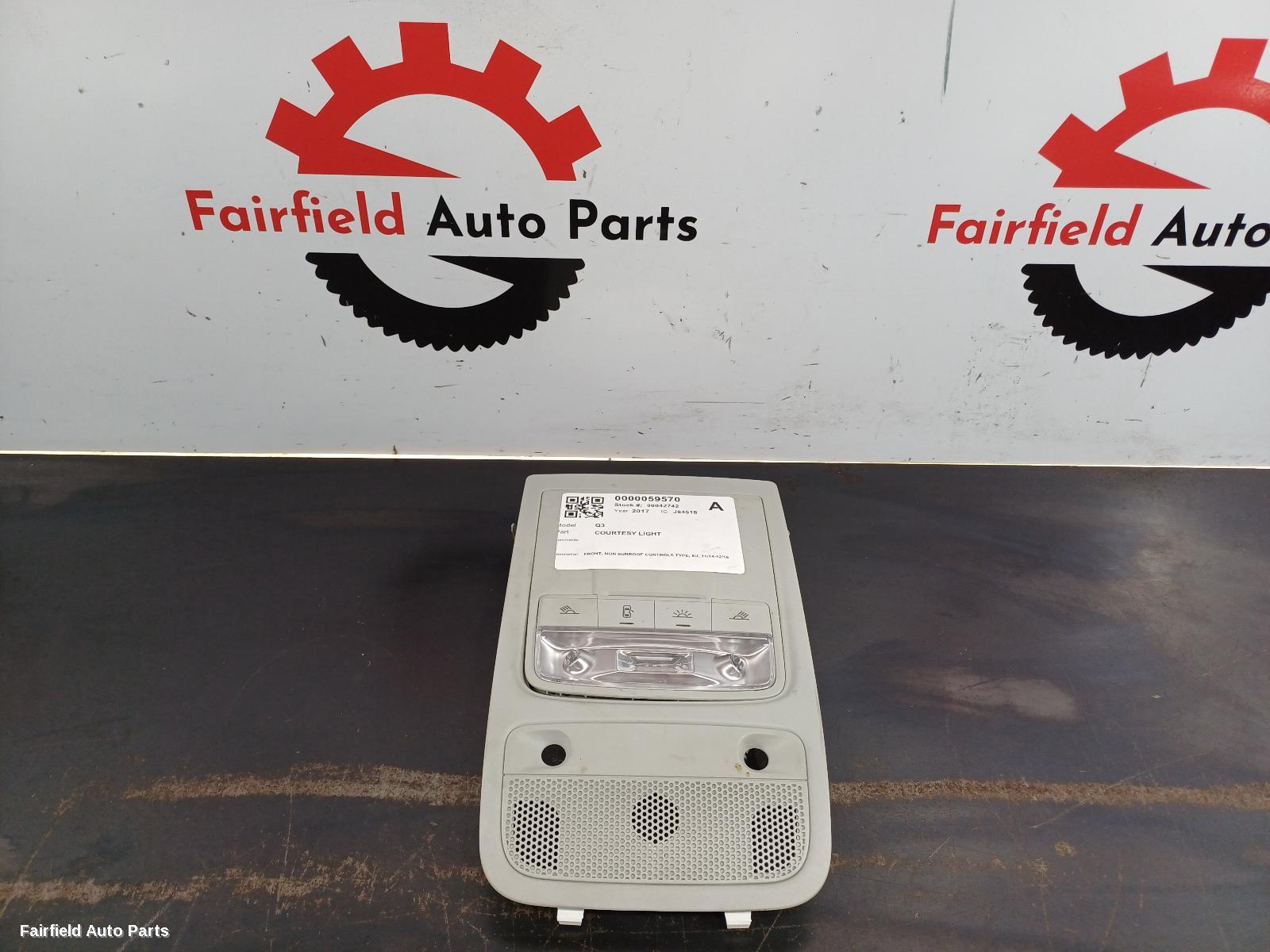 2014-2018 Audi Q3 Courtesy Light