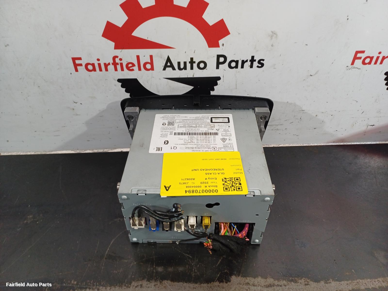2020-2023 Mercedes Gla Class Radio Cd Dvd Sat Tv