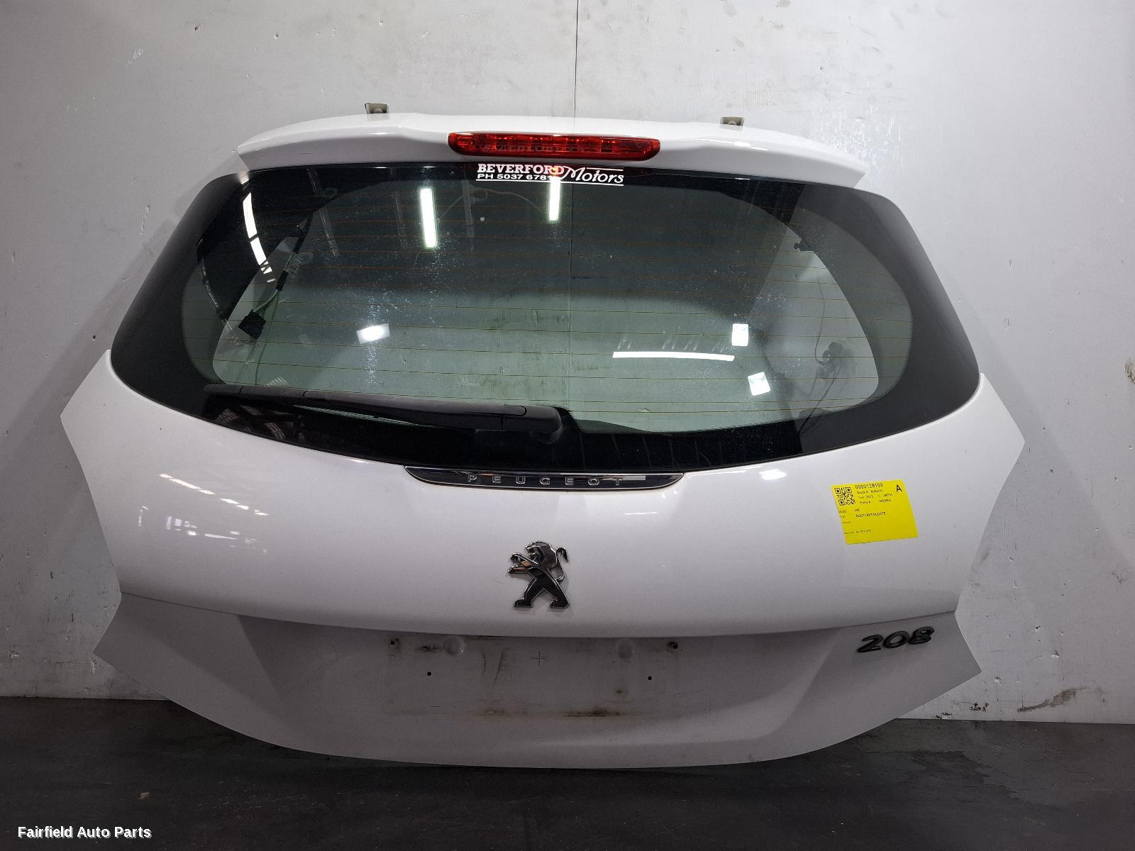 2012-2018 Peugeot 208 Bootlid Tailgate