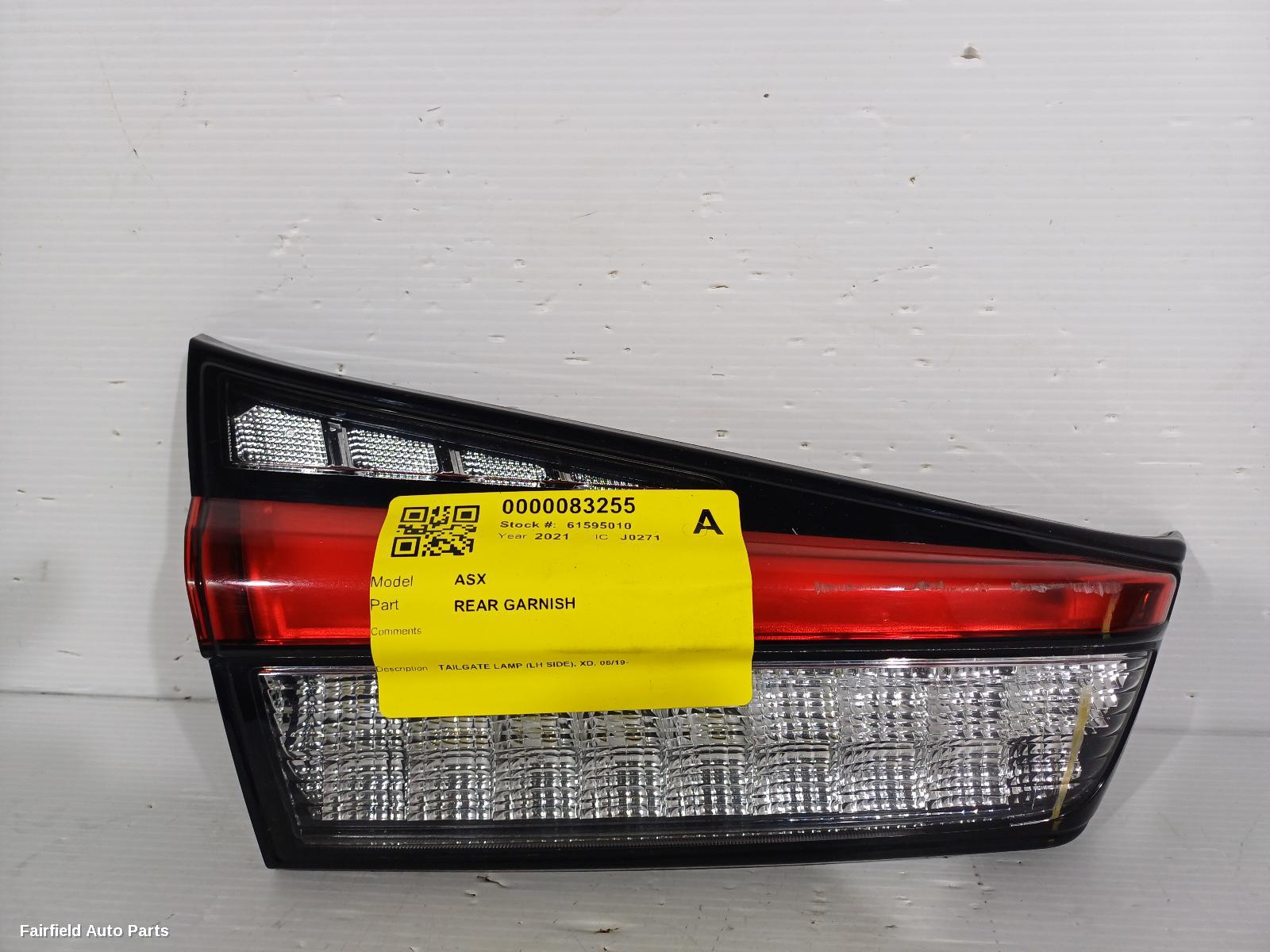 2019-2024 Mitsubishi Asx Rear Garnish