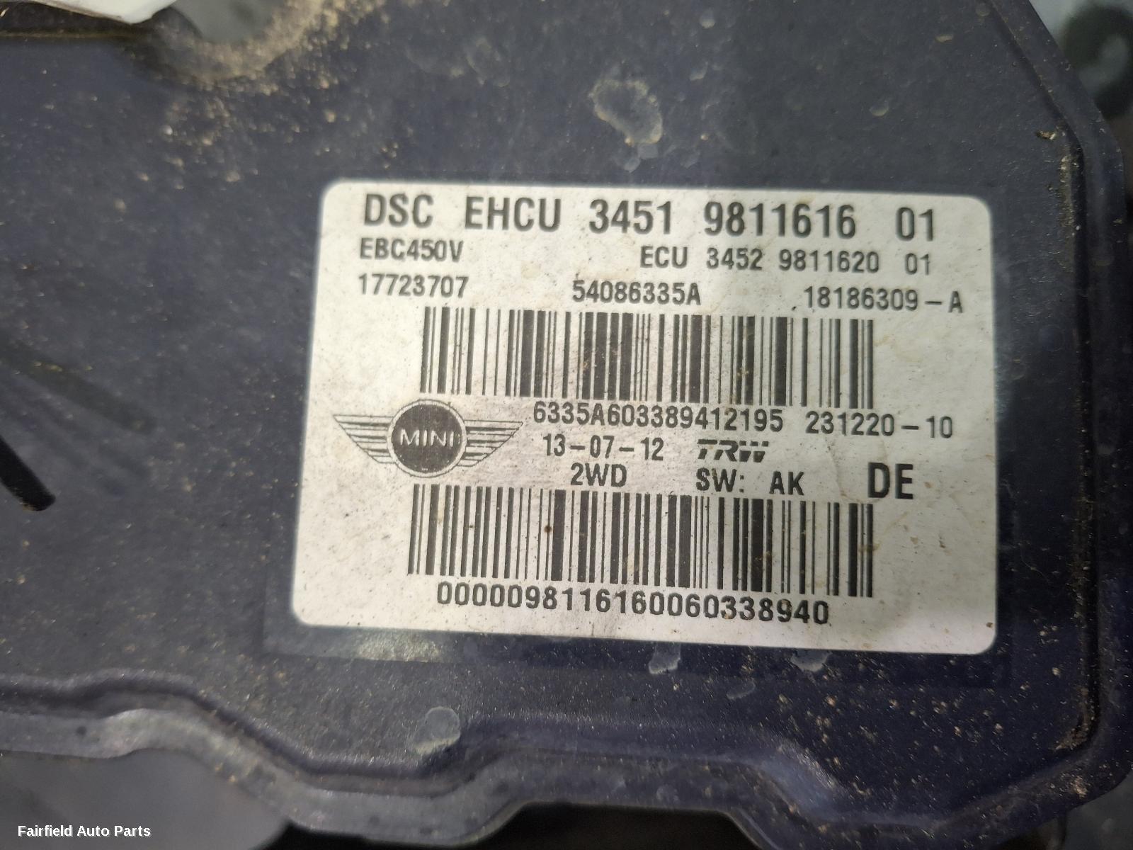 2010-2016 Mini Cooper Abs Pump Modulator
