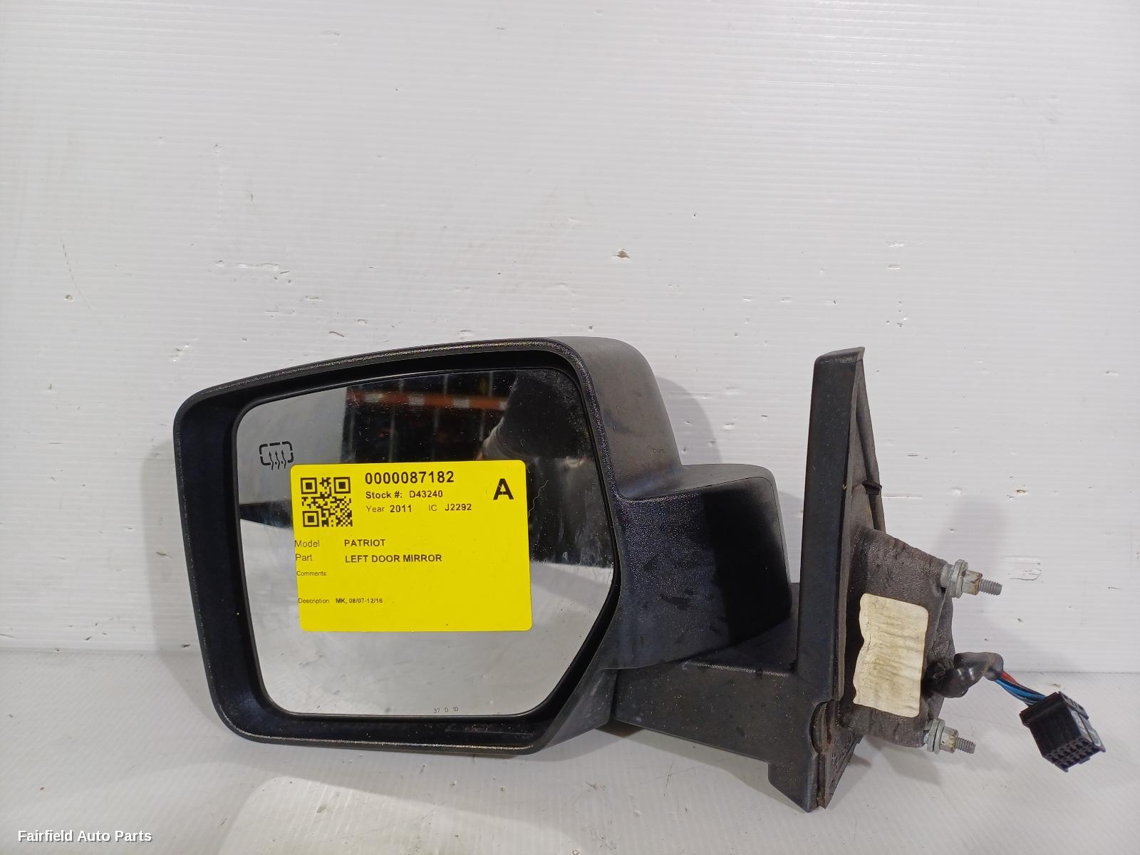 2007-2016 Jeep Patriot Left Door Mirror