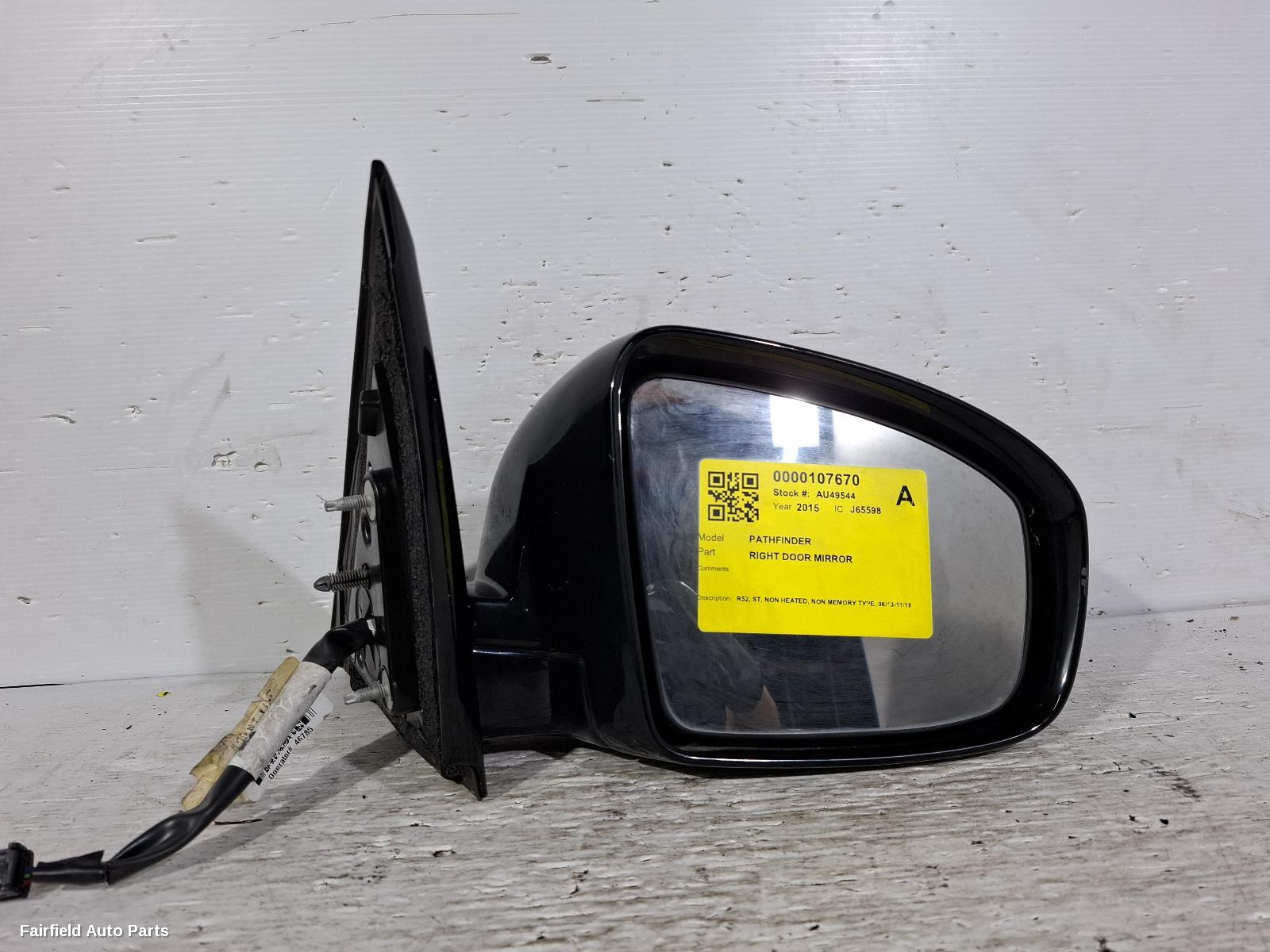 2013-2016 Nissan Pathfinder Right Door Mirror