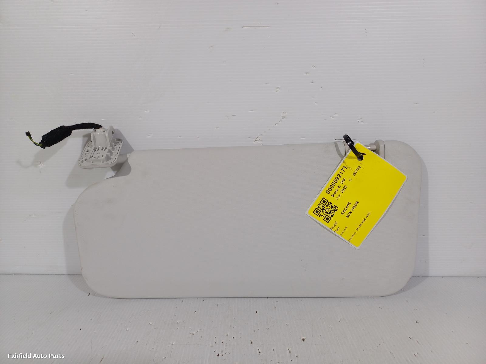 2020-2025 Ford Escape Sunvisor
