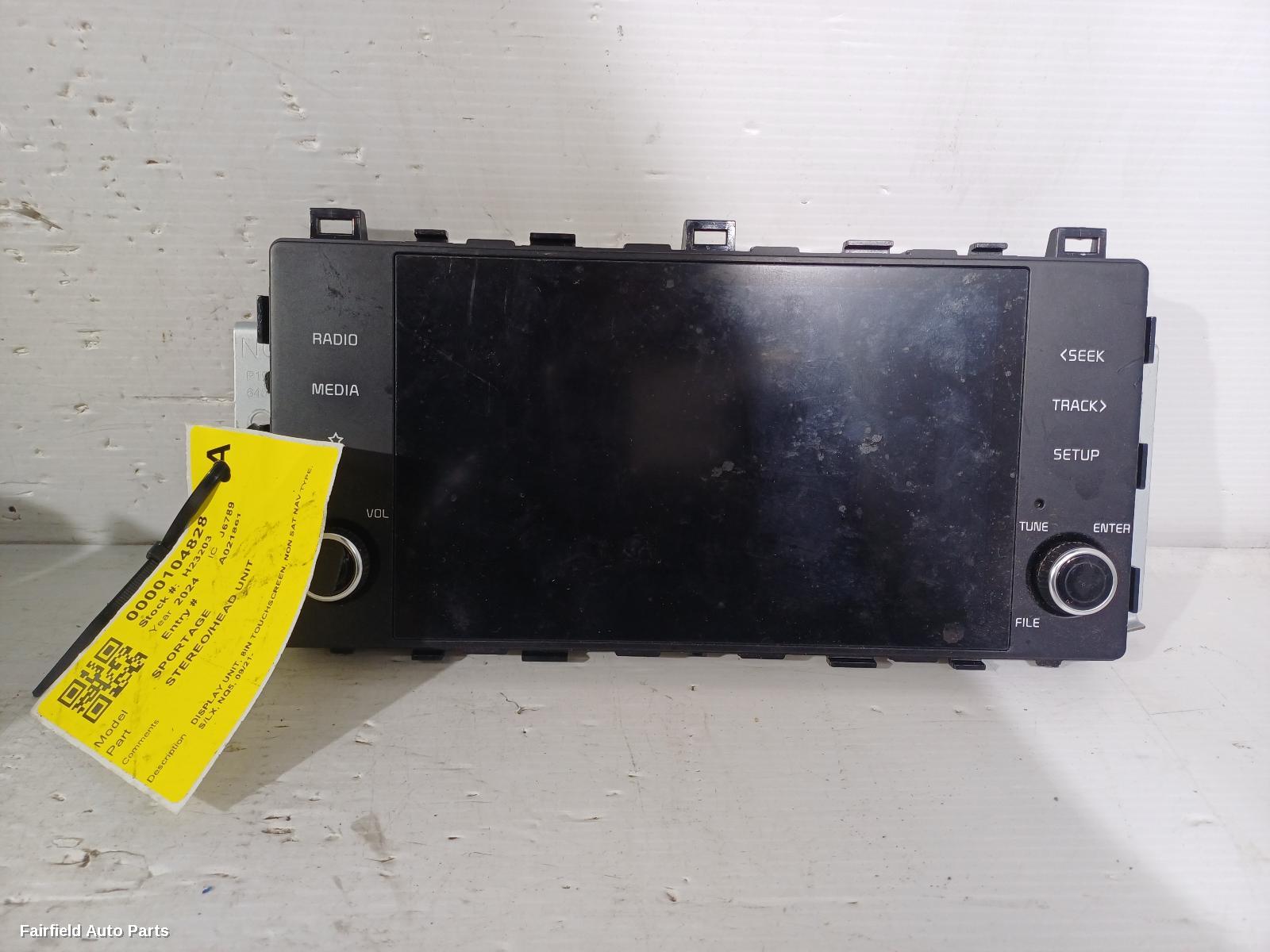 2021-2025 Kia Sportage Radio Cd Dvd Sat Tv