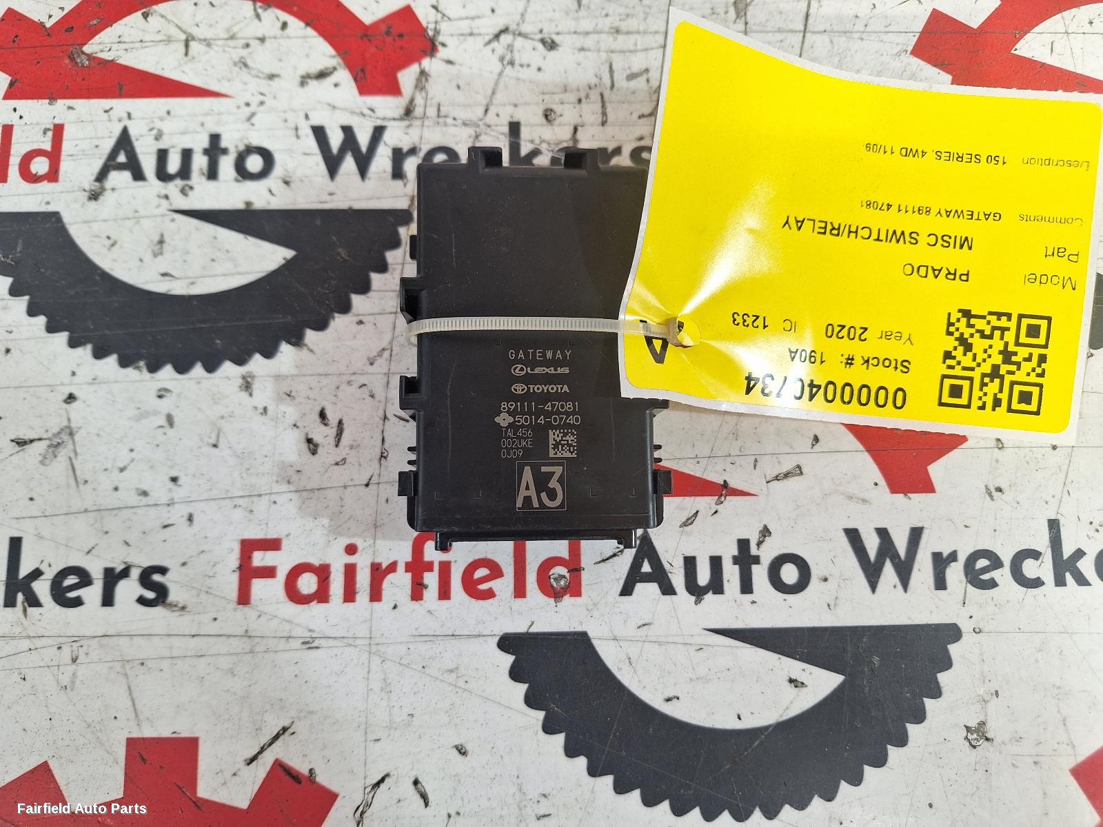 2009-2023 Toyota Prado Misc Switch Relay