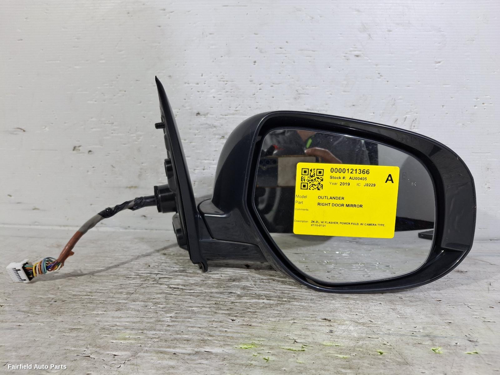 2015-2021 Mitsubishi Outlander Right Door Mirror