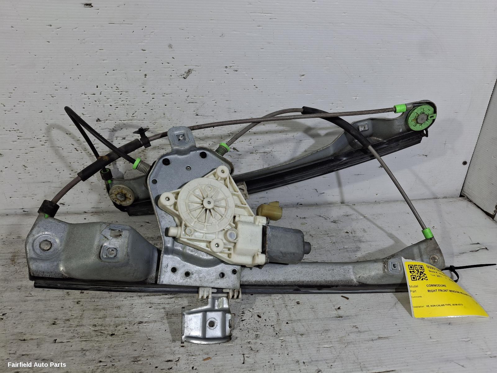 2006-2013 Holden Commodore Right Front Window Reg Motor