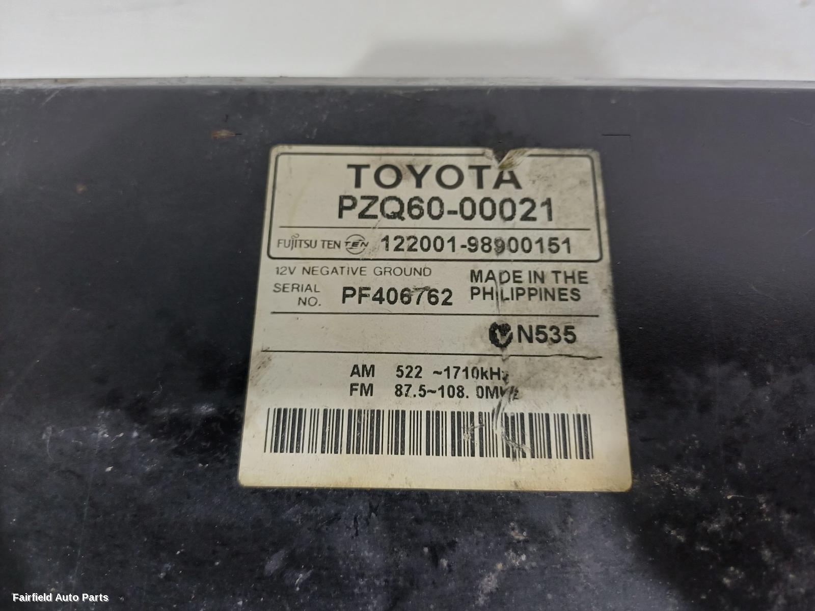 2006-2020 Toyota Tarago Radio Cd Dvd Sat Tv