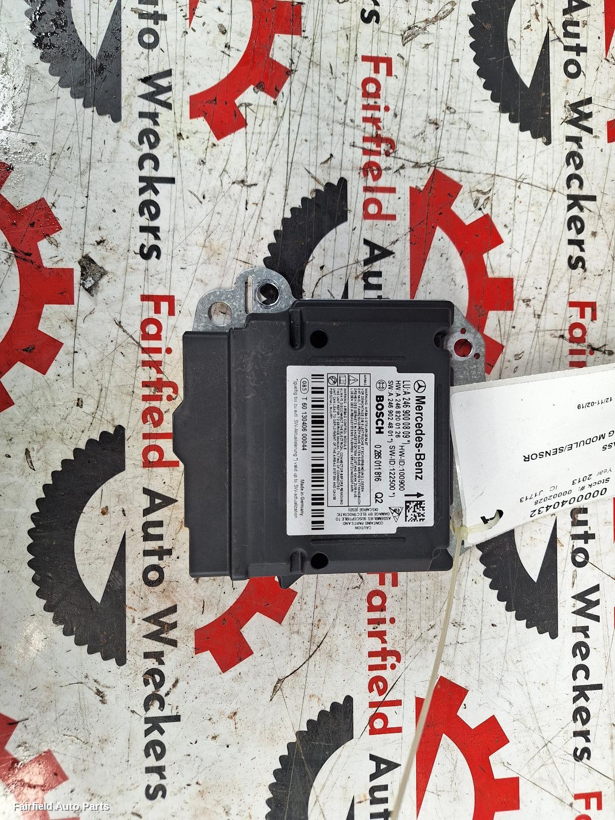 2011-2019 Mercedes B Class Airbag Module Sensor