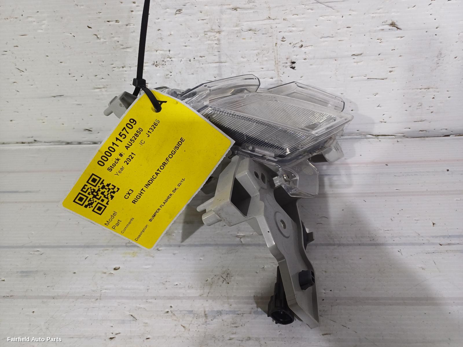2015-2025 Mazda Cx3 Right Indicator Fog Side
