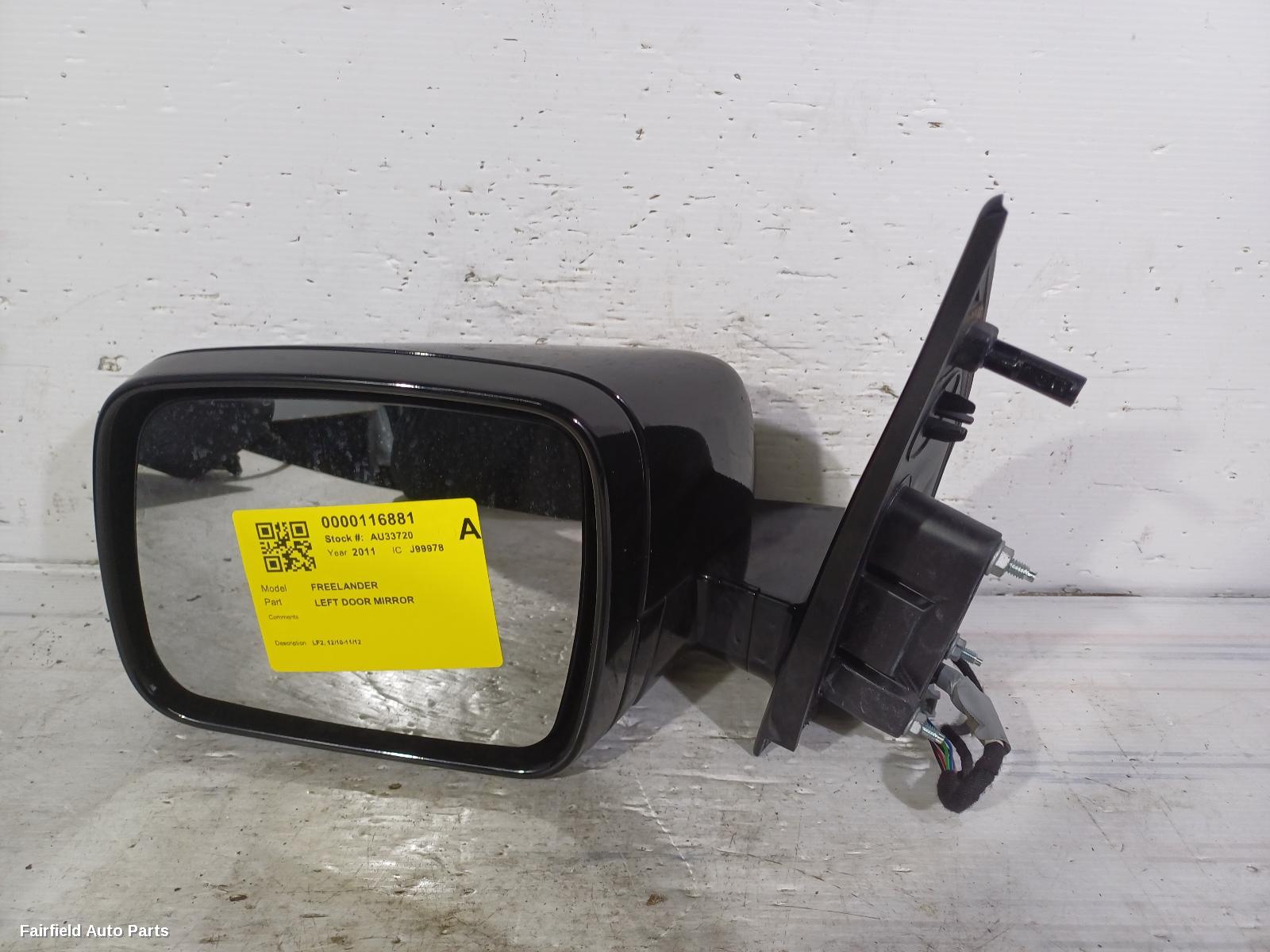 2010-2012 Land Rover Freelander Left Door Mirror