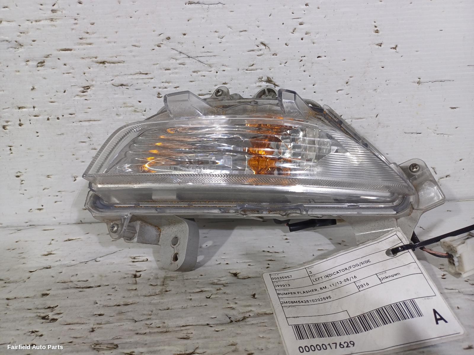 2013-2016 Mazda 3 Left Indicator Fog Side