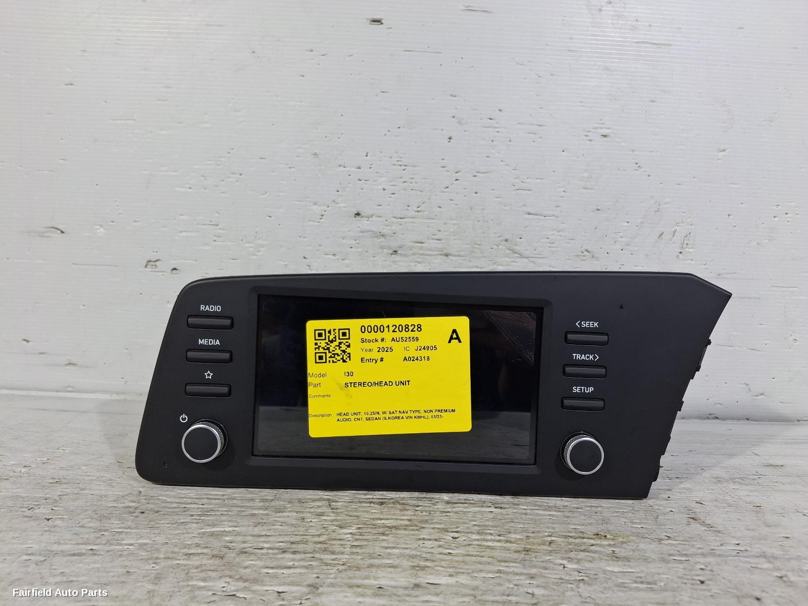 2023-2026 Hyundai I30 Radio Cd Dvd Sat Tv