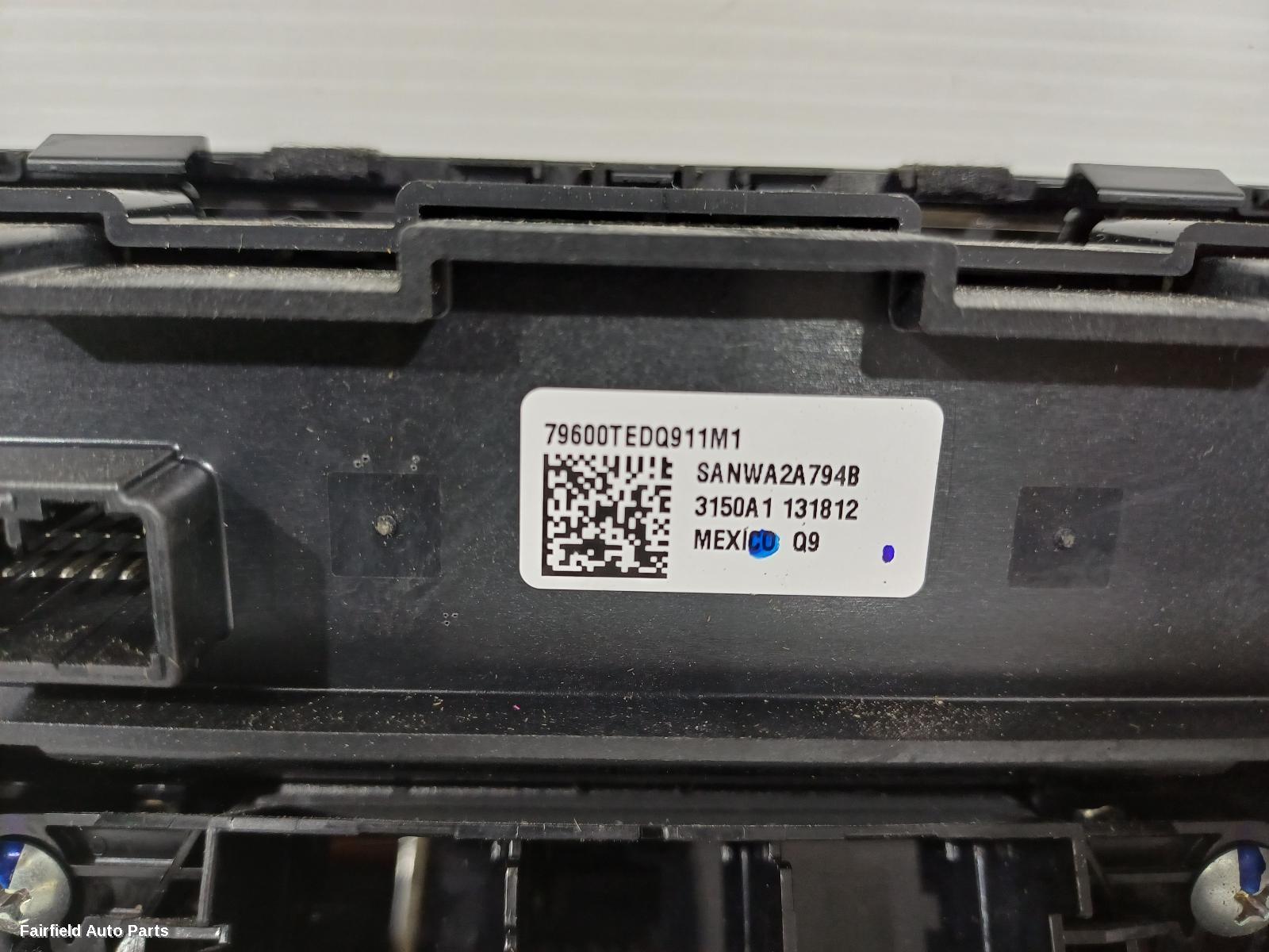2016-2021 Honda Civic Heater Ac Controls