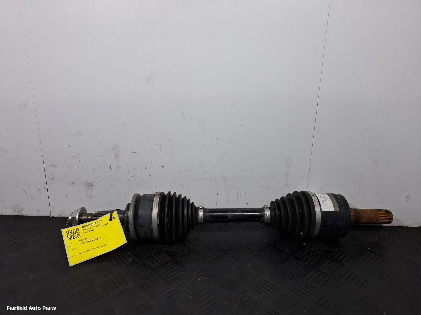 2022-2026 Ford Ranger Left Driveshaft