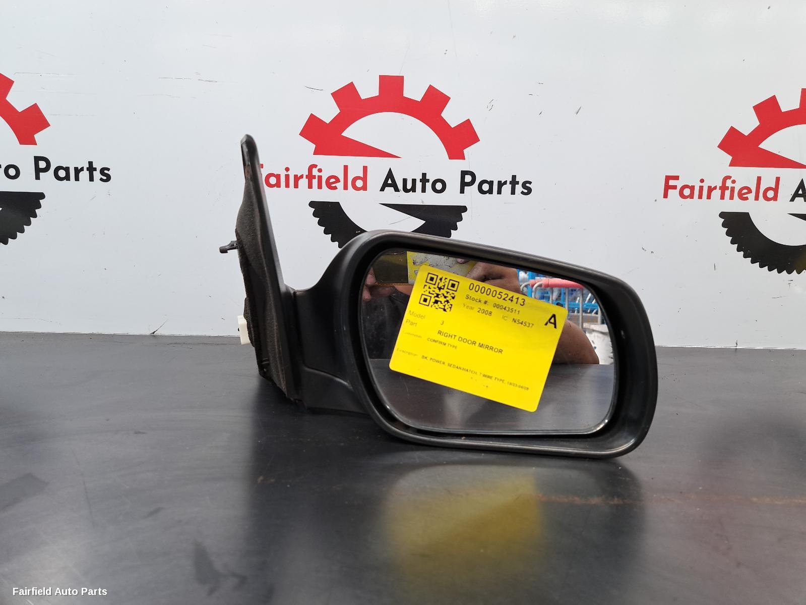 2003-2009 Mazda 3 Right Door Mirror