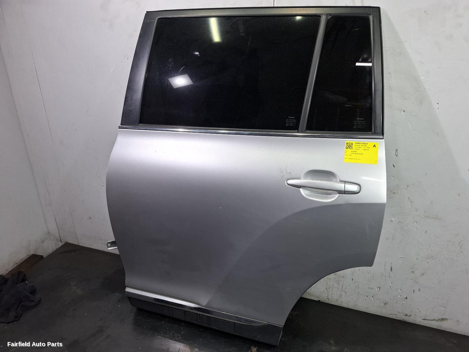 2007-2014 Toyota Kluger Left Rear Door Sliding