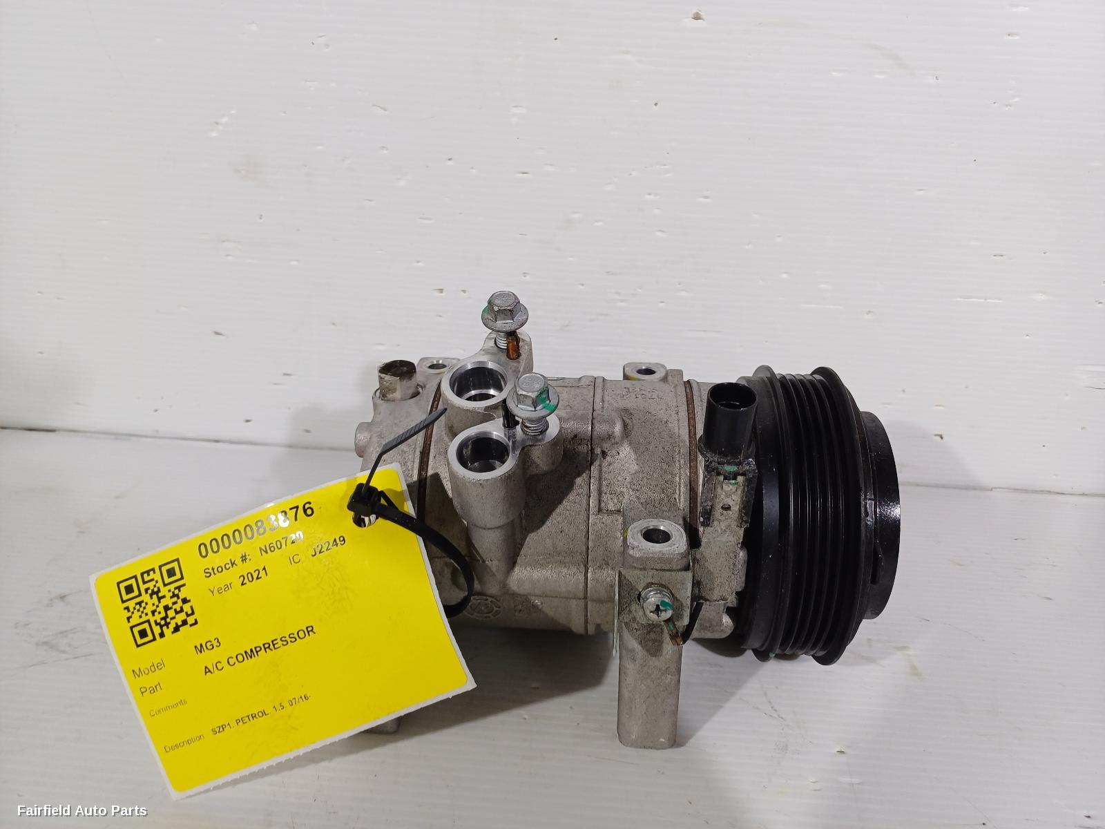 2016-2024 Mg Mg3 A C Compressor