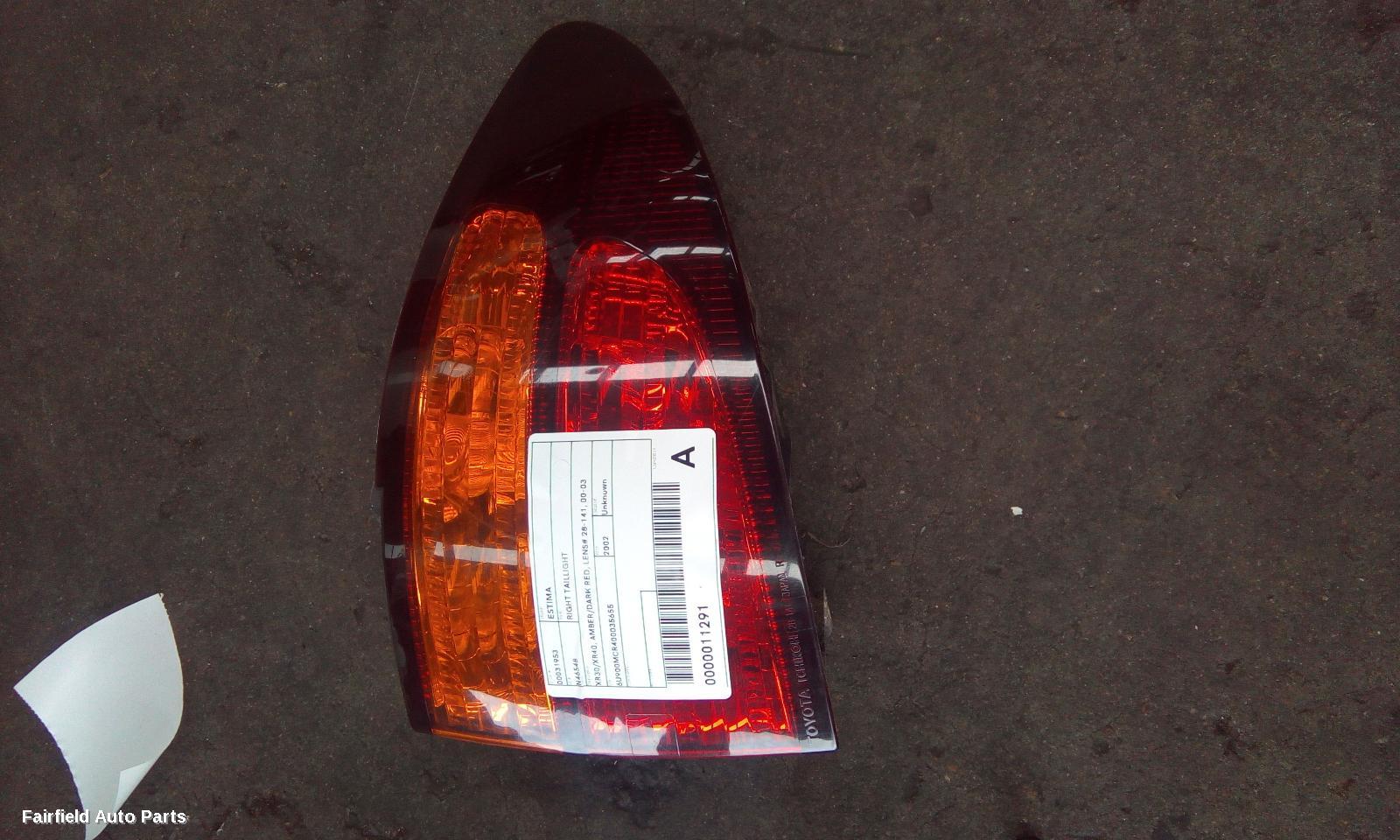 2000-2003 Toyota Estima Right Taillight