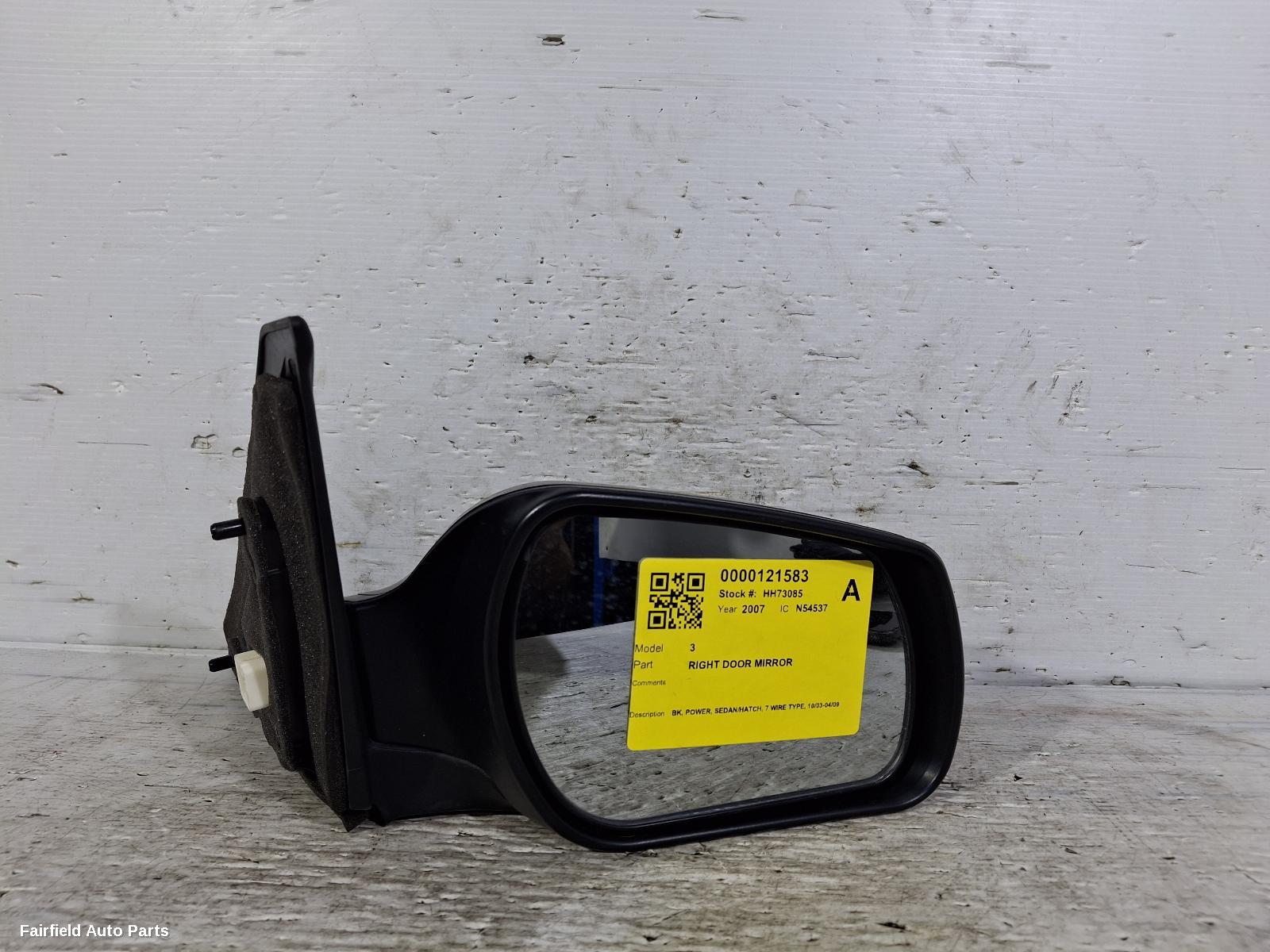2003-2009 Mazda 3 Right Door Mirror
