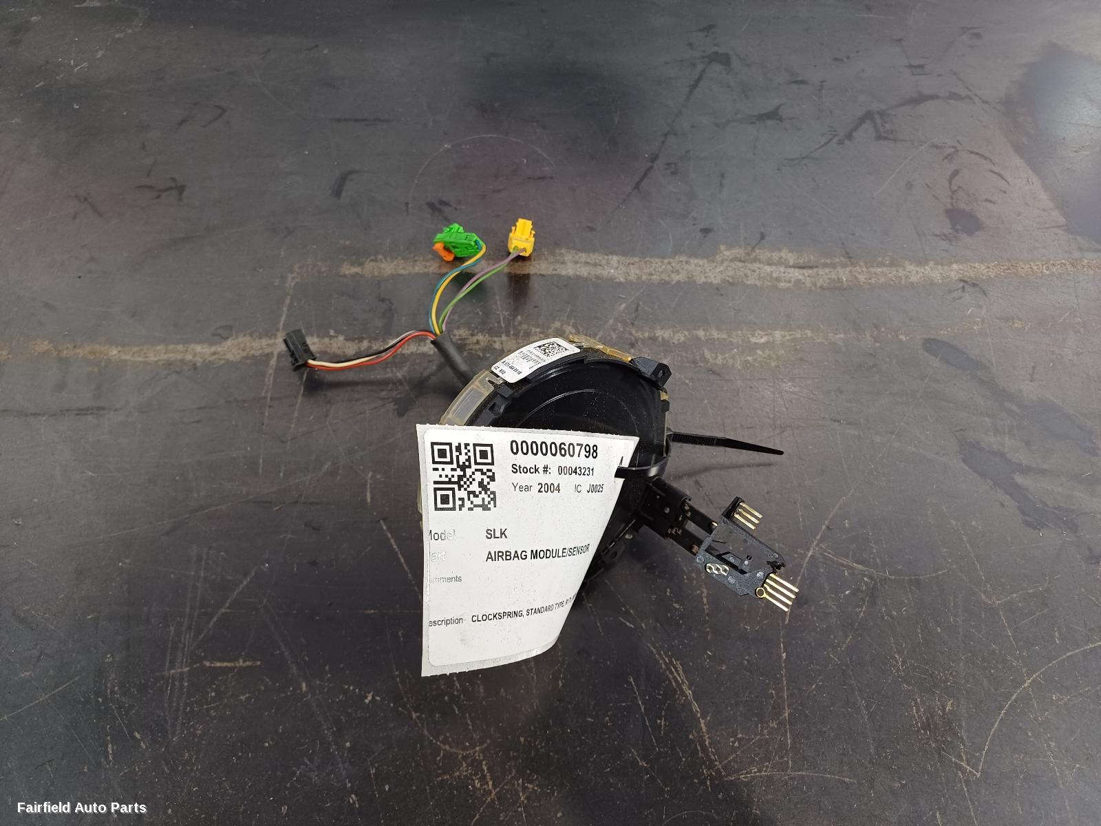 2004-2011 Mercedes Slk Airbag Module Sensor
