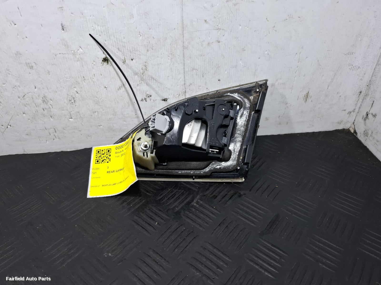 2009-2013 Mazda 3 Rear Garnish