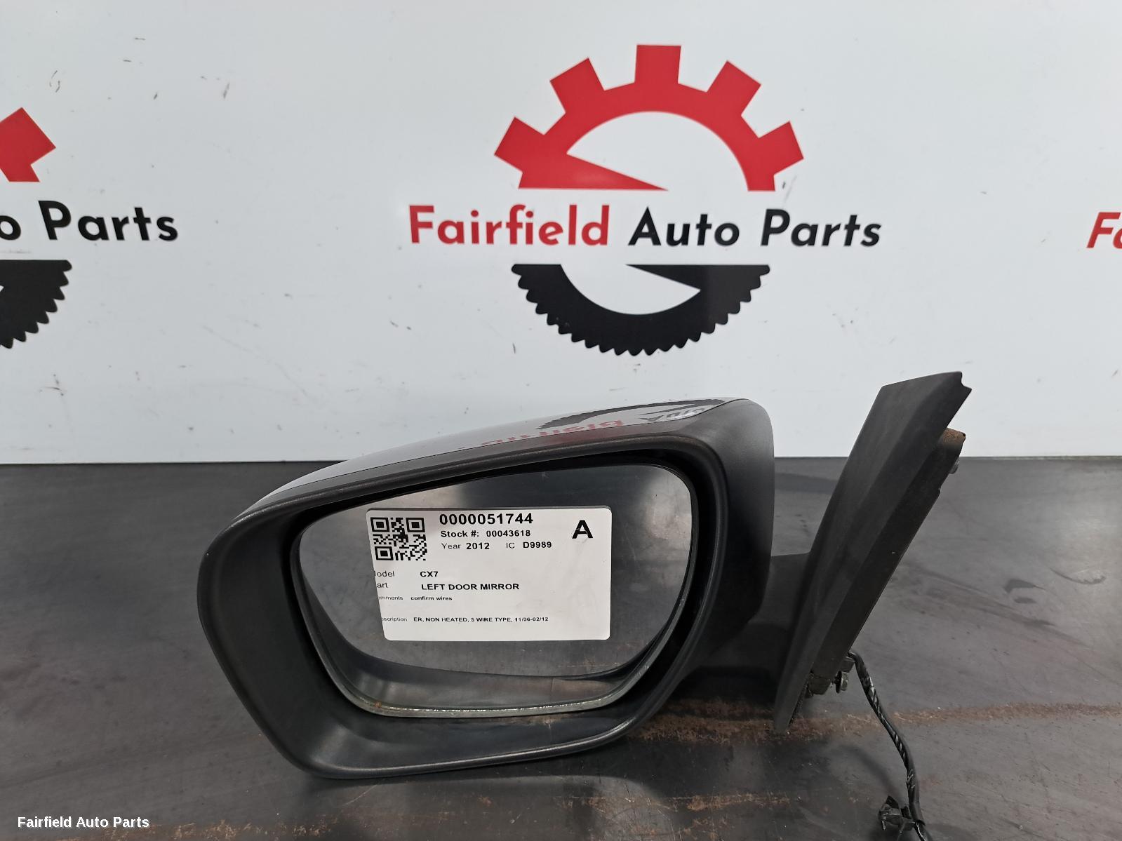2006-2012 Mazda Cx7 Left Door Mirror