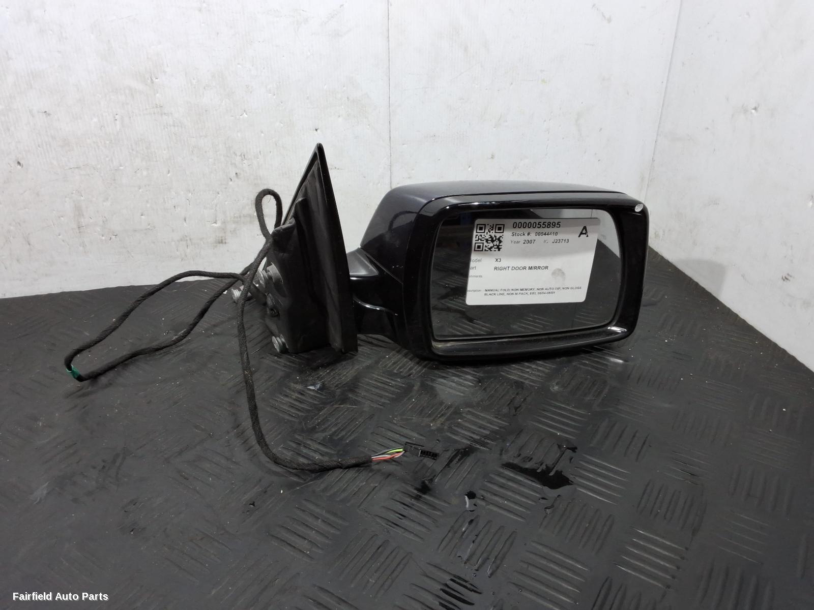 2004-2009 Bmw X3 Right Door Mirror
