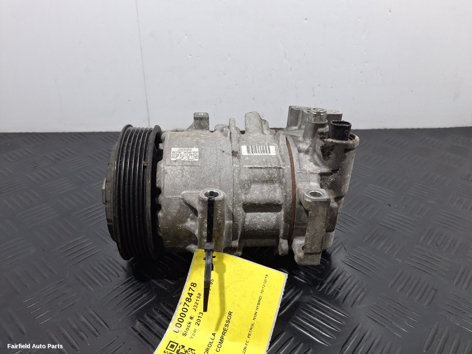 2012-2018 Toyota Corolla A C Compressor