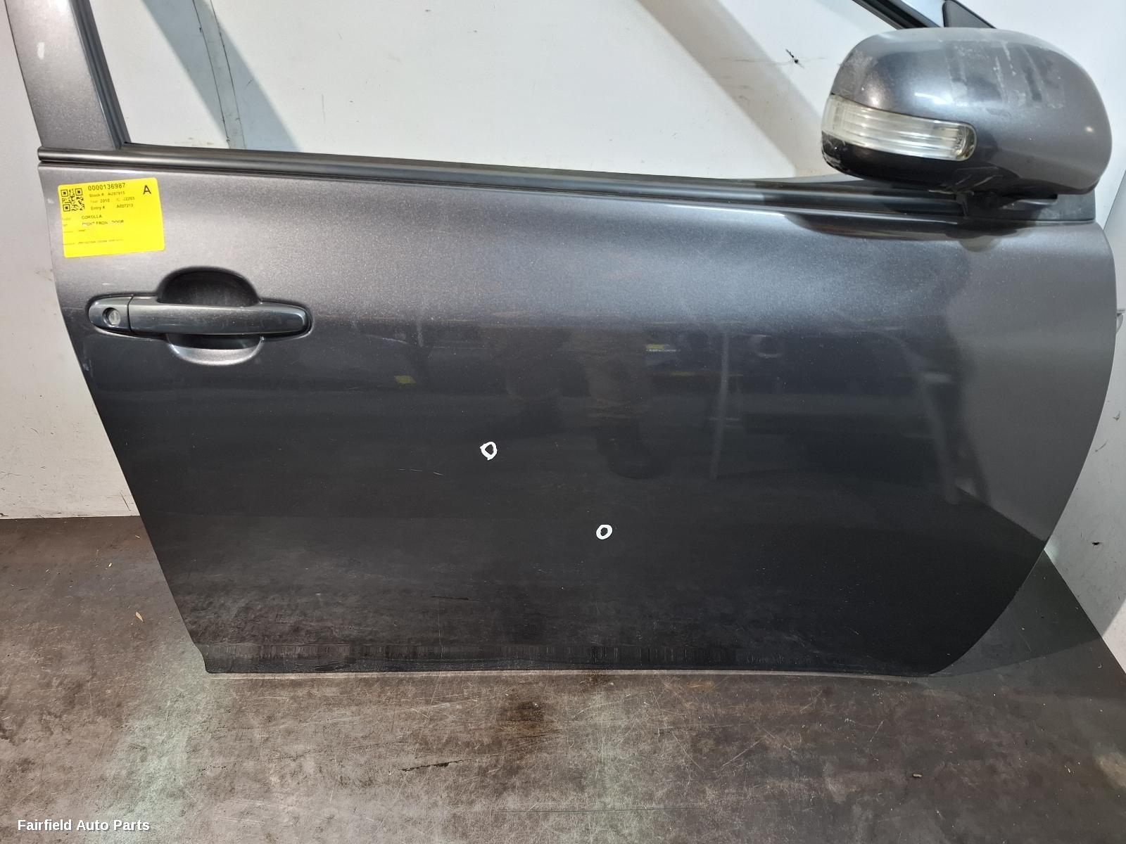 2007-2013 Toyota Corolla Right Front Door