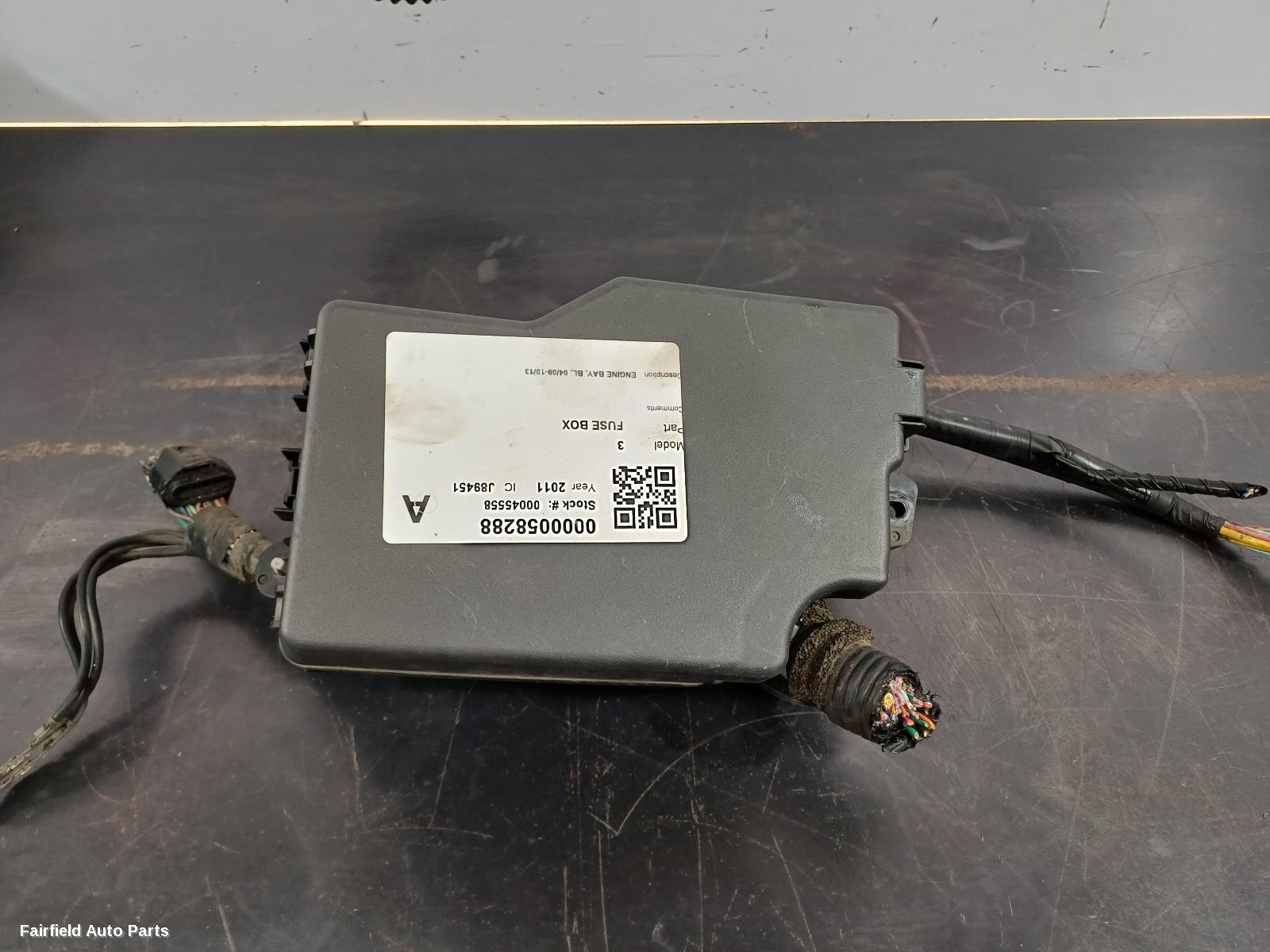 2009-2013 Mazda 3 Fuse Box
