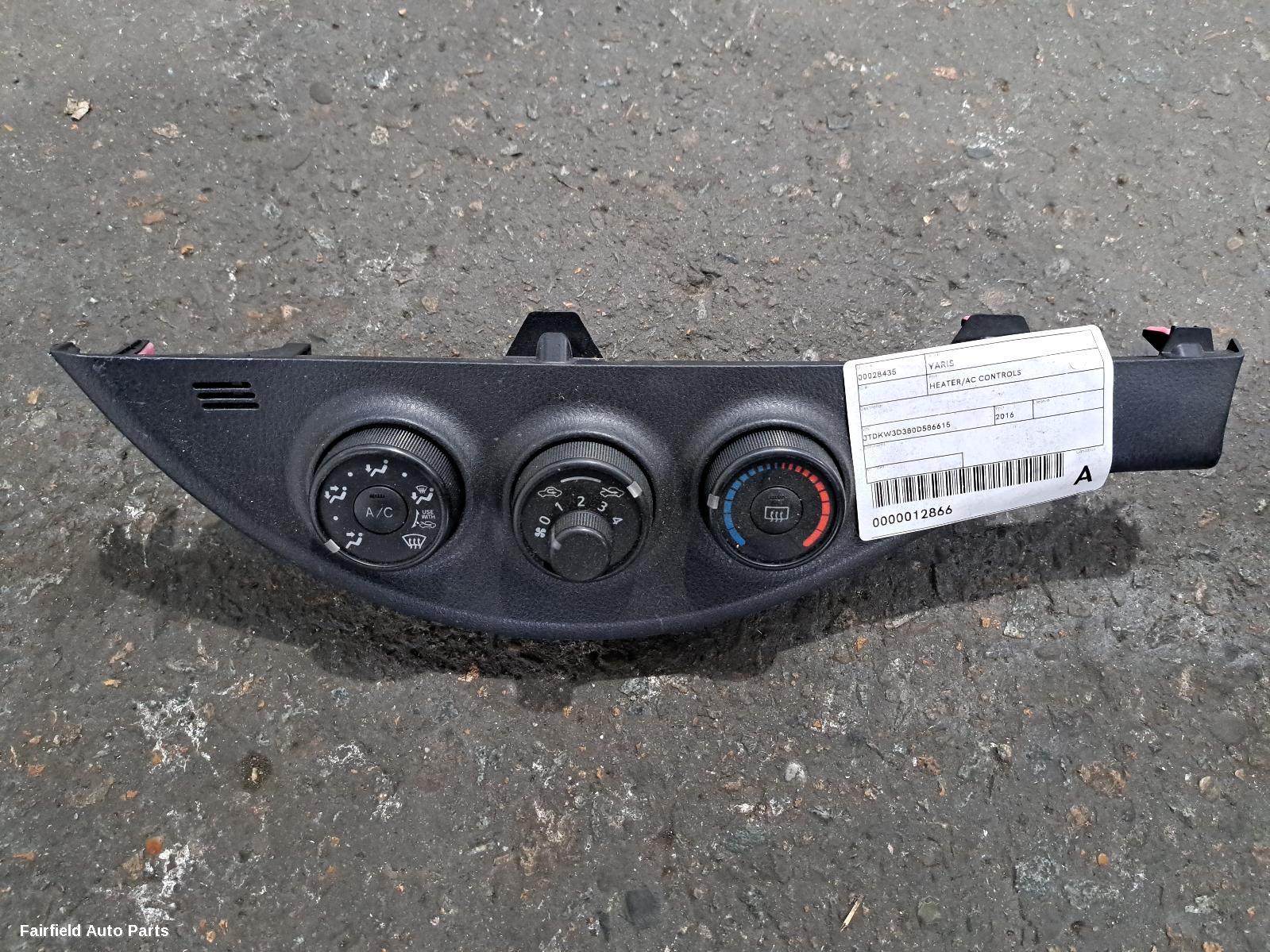 2011-2019 Toyota Yaris Heater Ac Controls