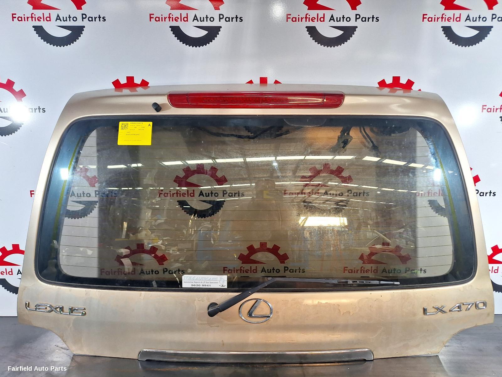 1998-2002 Lexus Lx470 Bootlid Tailgate