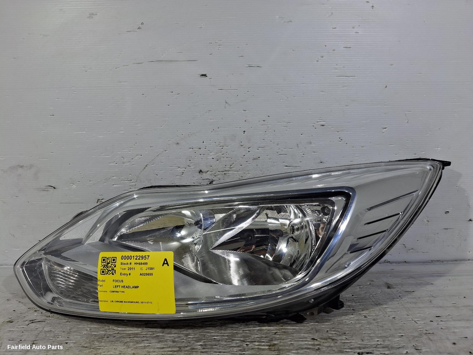 2011-2012 Ford Focus Left Headlamp