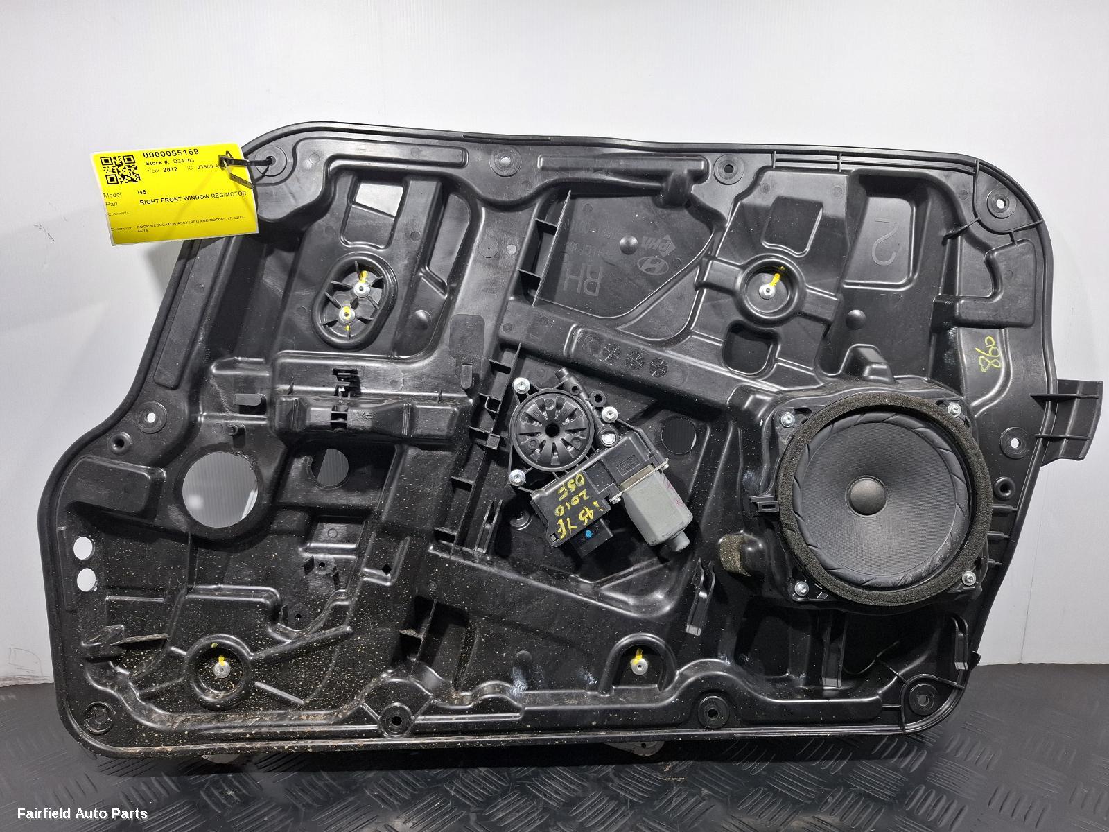 2010-2014 Hyundai I45 Right Front Window Reg Motor