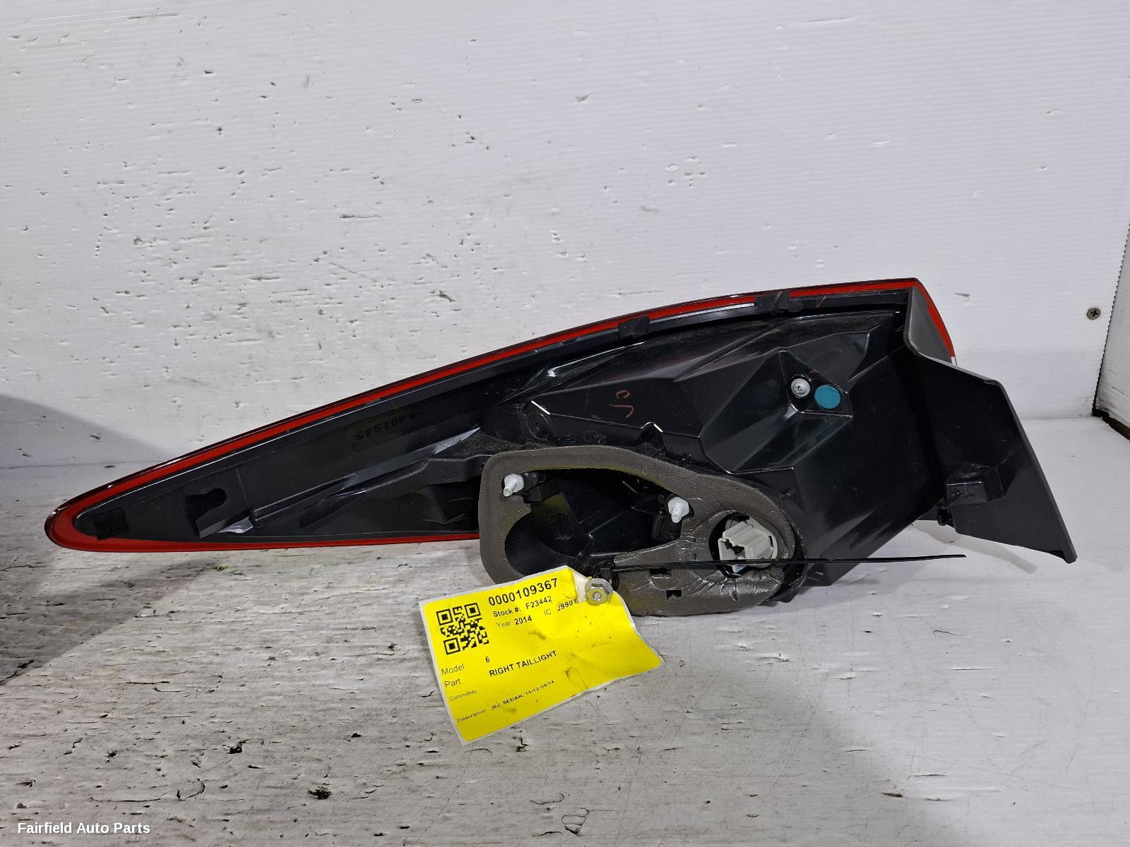 2012-2014 Mazda 6 Right Taillight