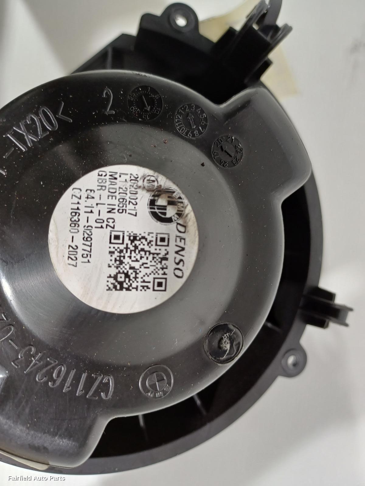 2019-2023 Bmw 2 Series Heater Fan Motor
