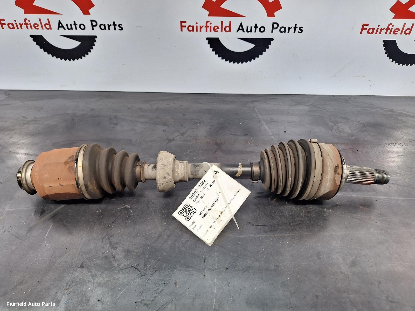 2008-2015 Honda Accord Right Driveshaft
