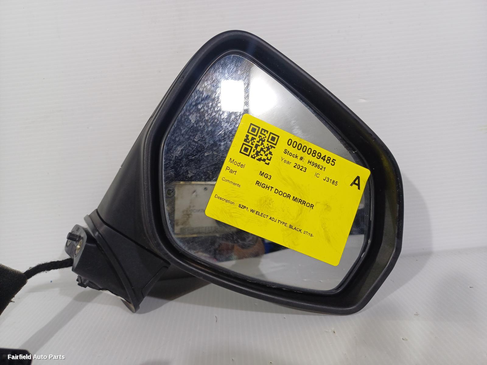 2016-2024 Mg Mg3 Right Door Mirror
