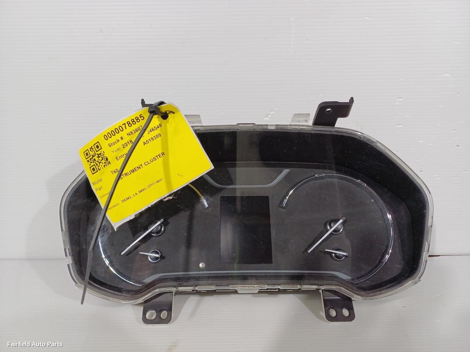 2017-2021 Ldv T60 Instrument Cluster