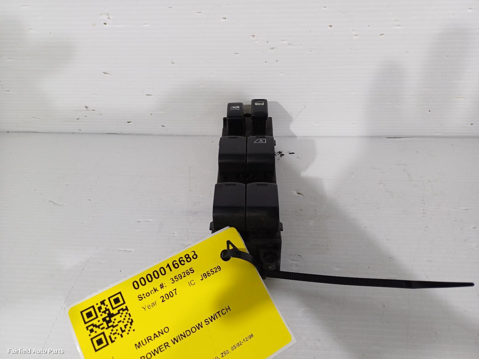 2002-2008 Nissan Murano Pwr Dr Wind Switch
