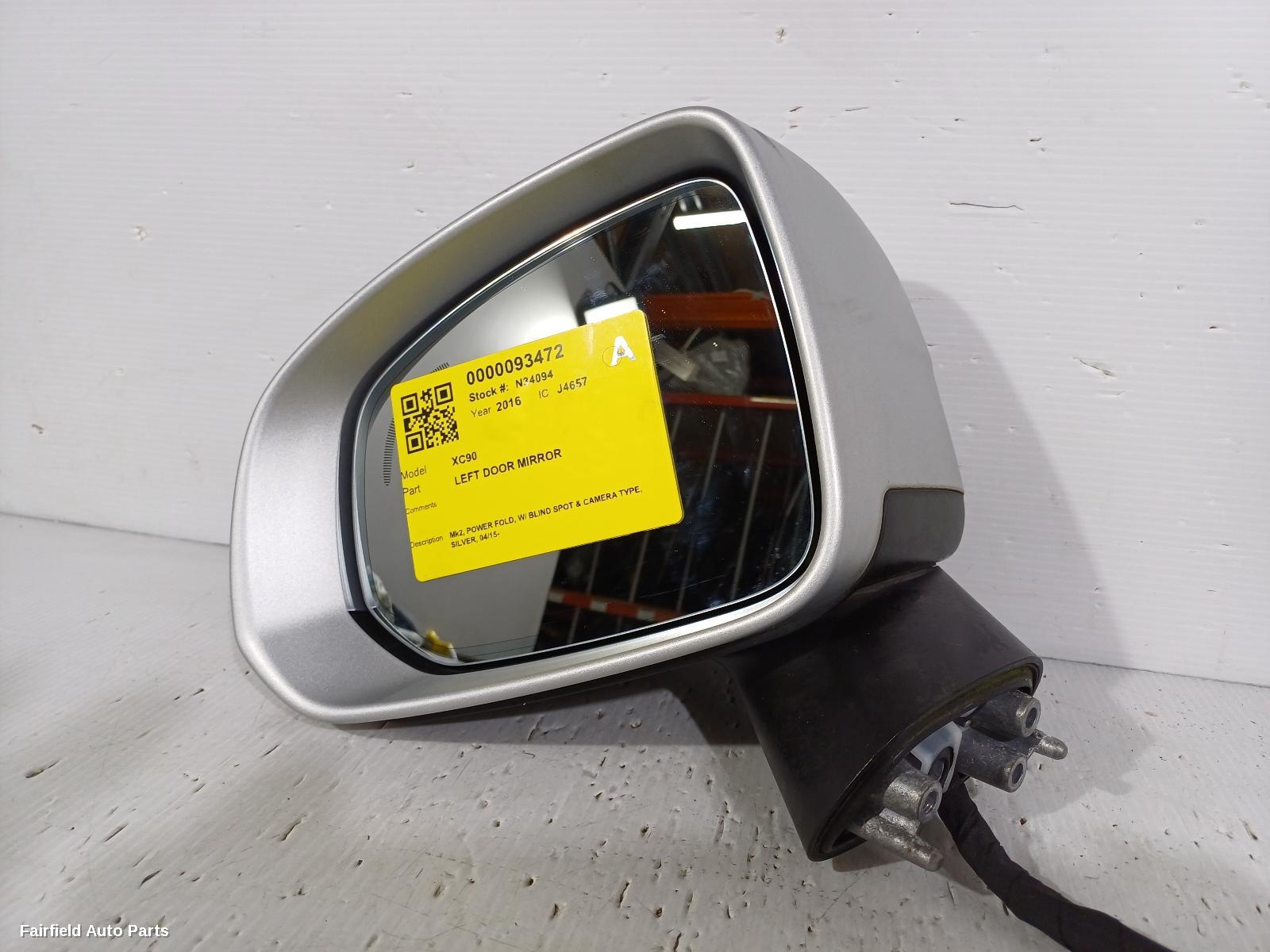 2015-2026 Volvo Xc90 Left Door Mirror