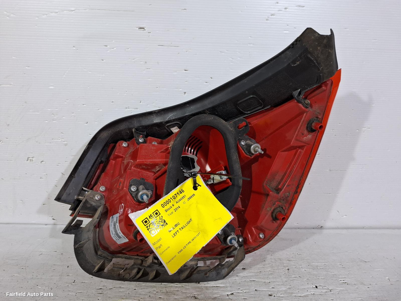 2013-2017 Holden Malibu Left Taillight