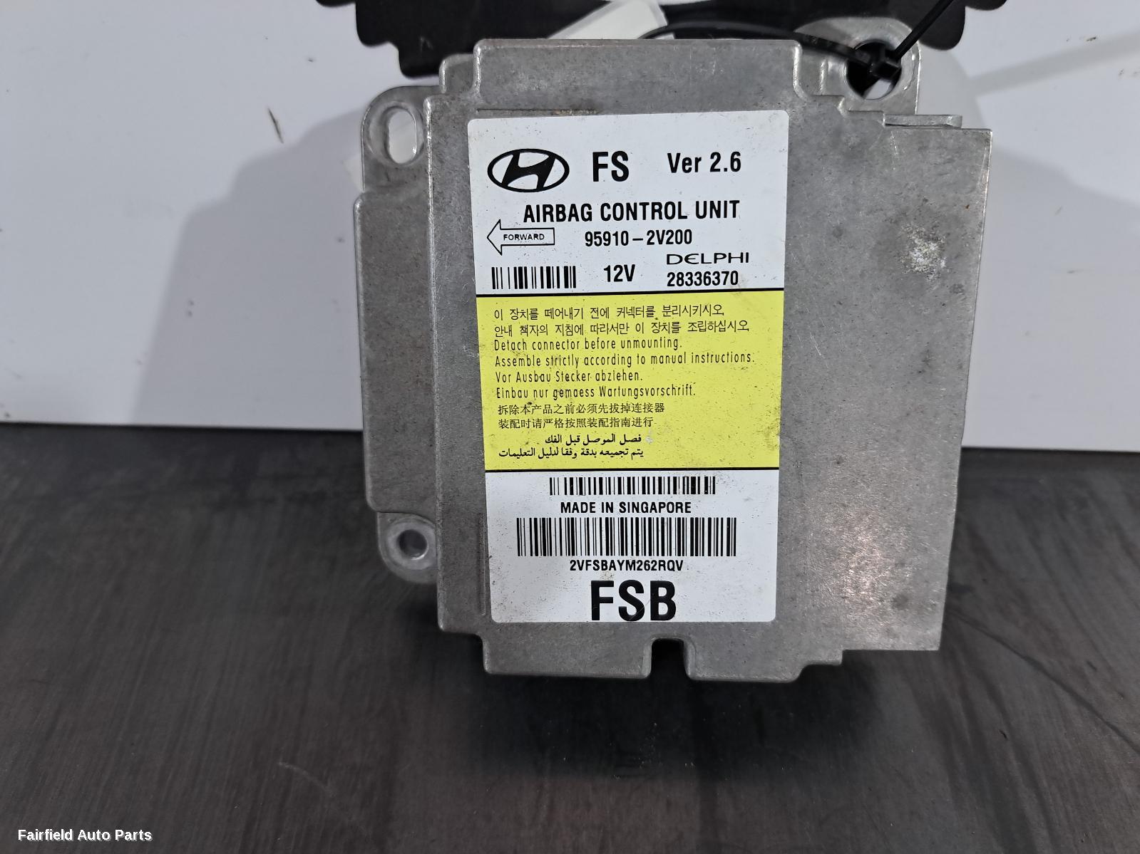 2011-2014 Hyundai Veloster Airbag Module Sensor